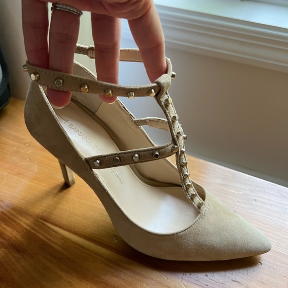 Banana Republic Strappy Studded Heels 5.5 - Picture 3 of 10